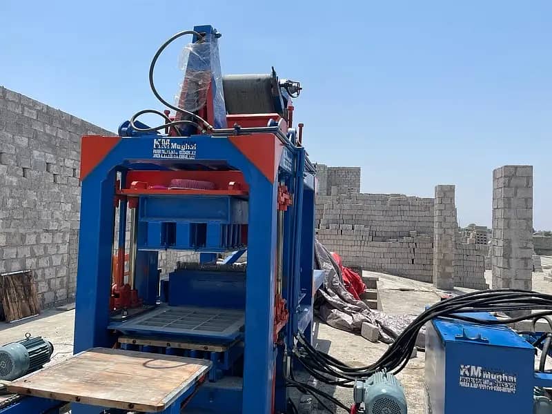 Automatic concrete paver and block making machines in pakistan 9