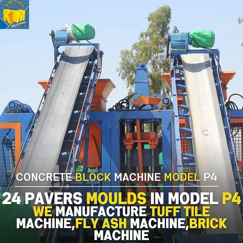 Automatic concrete paver and block making machines in pakistan 19