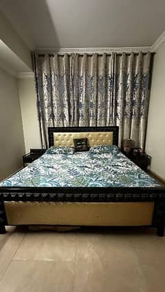 Iron king bed set
