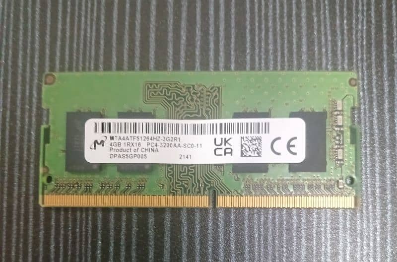 4GB DDR4 Laptop 3200mhz Ram Micron (No CashDelivery) 0