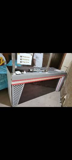 double reception counter table good quality