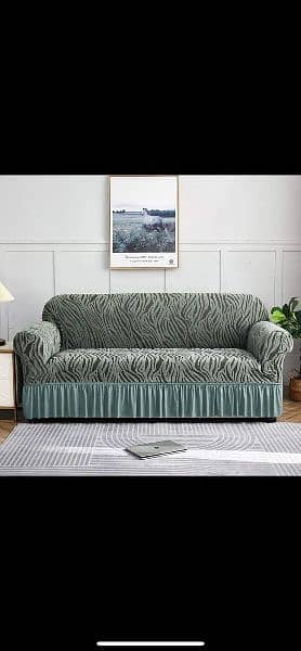 Zebra velvet sofa cover 0