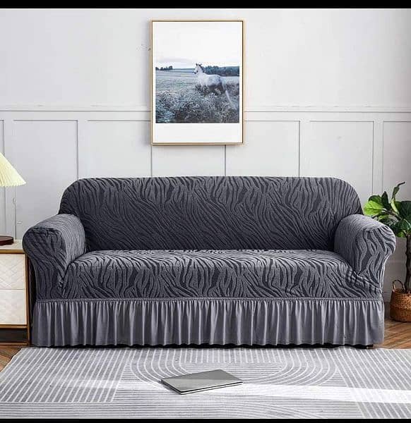 Zebra velvet sofa cover 5