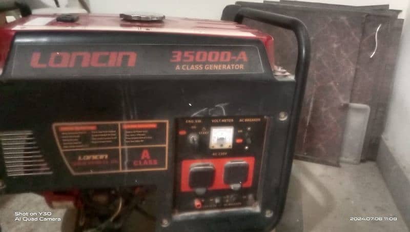 loncin generator, very good condition, 3500 Watt 3