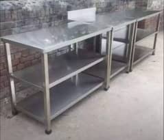 steel tables working cutting breading dressing complete Kichen equip