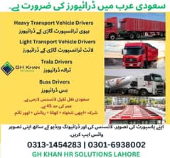 Drivers Required in Saudia/Driver job سعودیہ میں ڈرائیورز کی ضرورت