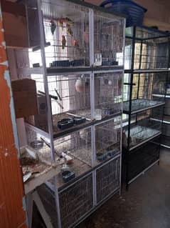 birds Cage Available 3*6 big 6 section each Cage