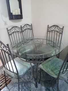 New dining table with 6 chairs