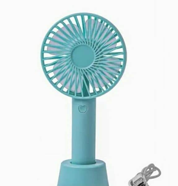 Portable Rechargeable Mini Fan - 3 Speeds & Adjustable 0