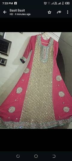 Bridal walima maxi only 2 times used with jewelery