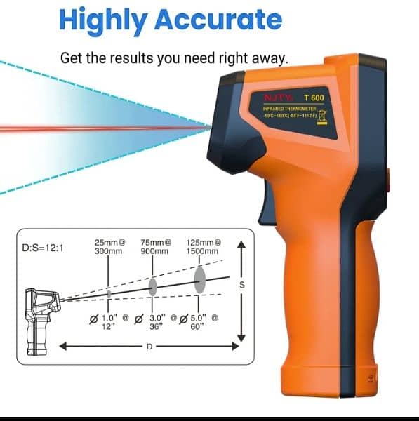 Temperature infrared thermometer t600 1