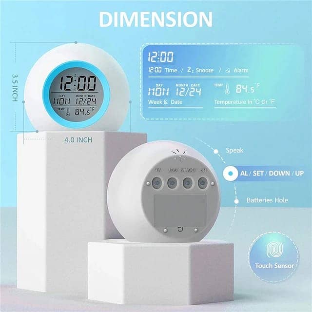 Desk Decorateor | Alarm Clock | Colour Changing | LED Clock 1