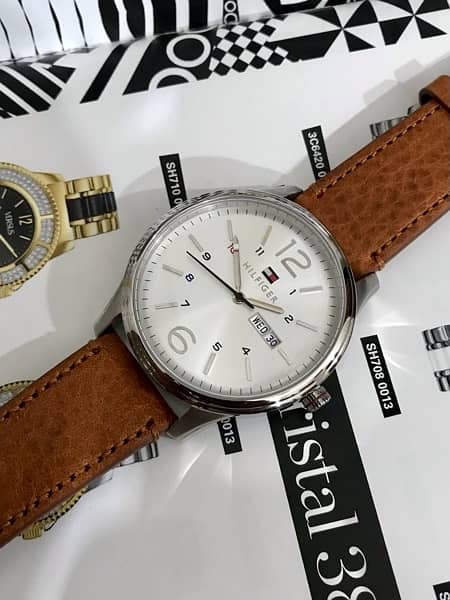 HILFIGER-BRAND NEW ORIGINAL WATCH-SEIKO-FOSSIL-RADO-OMEGA-ROLEX-TISSOT 0