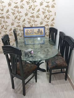 dining table with 6 chairs and 2 seats sofa 2