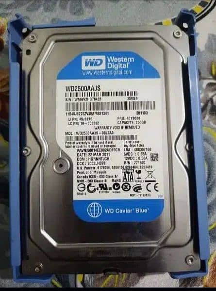 HHD 250GB Desktop Hard Disk 250gb 10by10 Available 0