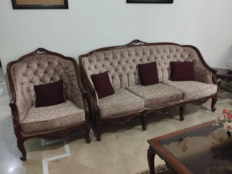 Chinioti sofa 5 seater Shesham Wood 0