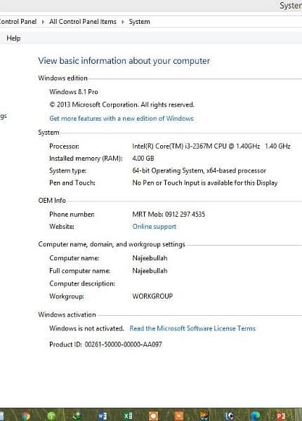 HP Folio 13 1029 WM Laptop 4GB RAM 256GB SSD Card ROM 10/10 condition 3