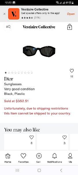 DIOR ITALY Ladies Sunglasses 3