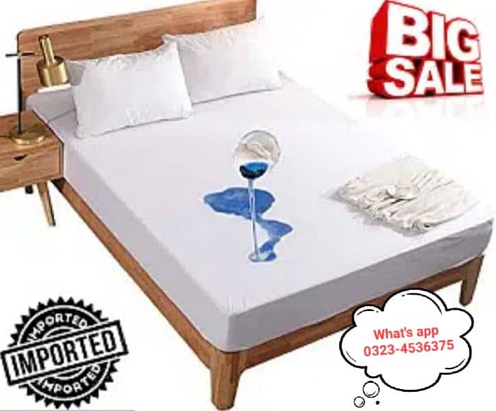 Waterproof Mattress Cover l King Size l Super Quality l 0323-4536375 0