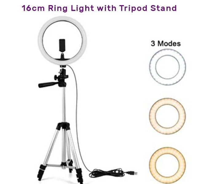 26 cm ring light with 3110 stand. . . 3