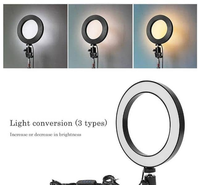 26 cm ring light with 3110 stand. . . 6