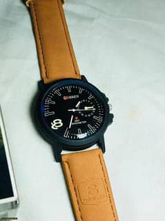 men leather watch brand new 0