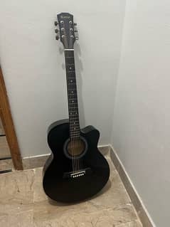 Black Acoustic Guitar just like brand new with bag
