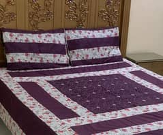 3pcs cotton sotton frill Double bedsheet •