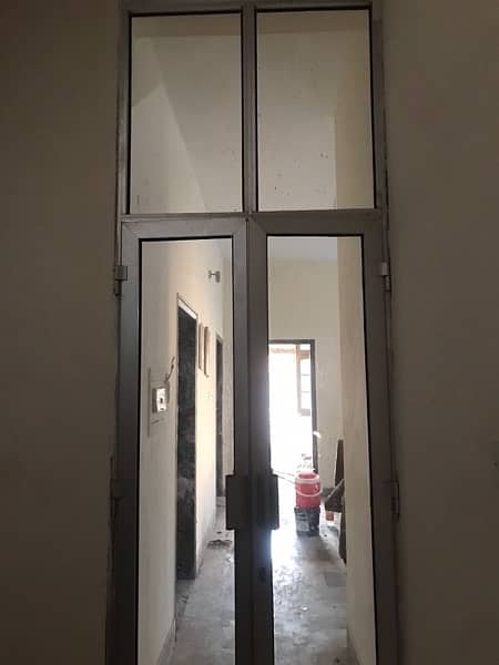 Aluminium Door for sale silver high strength door window complete 0