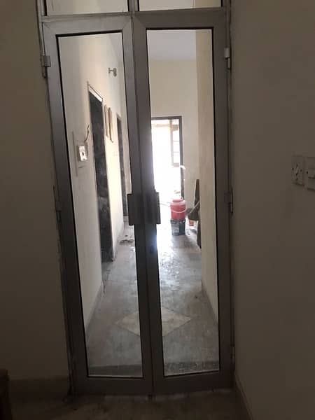 Aluminium Door for sale silver high strength door window complete 1