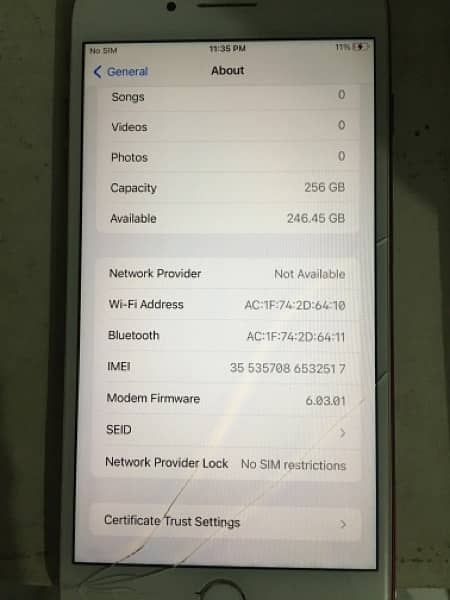 iPhone 7plus 256GB PTA Approved 5