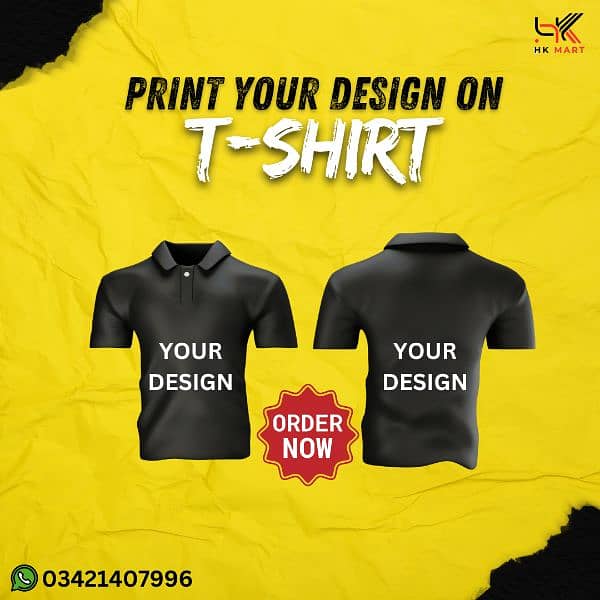 Customised T-shirts/Polo t-shirt/Sublimation/Screen Printing/DTF 2