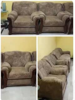 5 Seaters Sofa Set made with Sheesham wood and Master Molty Foam