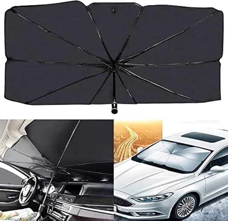 Car Umbrella Sun Shade Cover for Windshield UV Reflecting 1