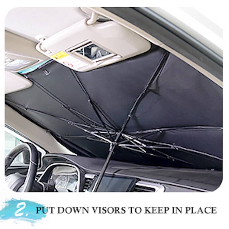 Car Umbrella Sun Shade Cover for Windshield UV Reflecting 6