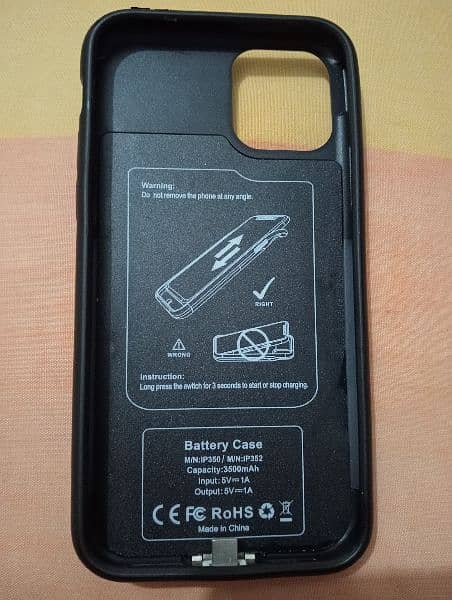 Battery case for iPhone 11 Pro 3500mAh 5