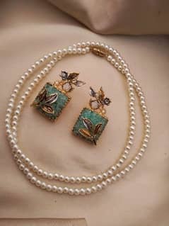 Egyptian earrings with mala
