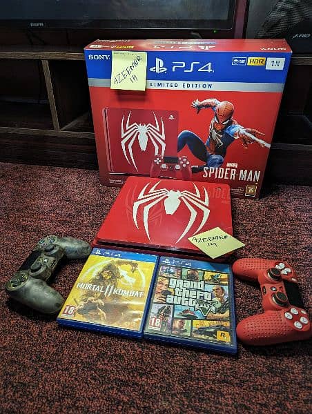 PS4 Slim Spiderman Edition 1TB Limited Edition 0