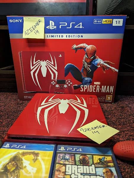 PS4 Slim Spiderman Edition 1TB Limited Edition 1