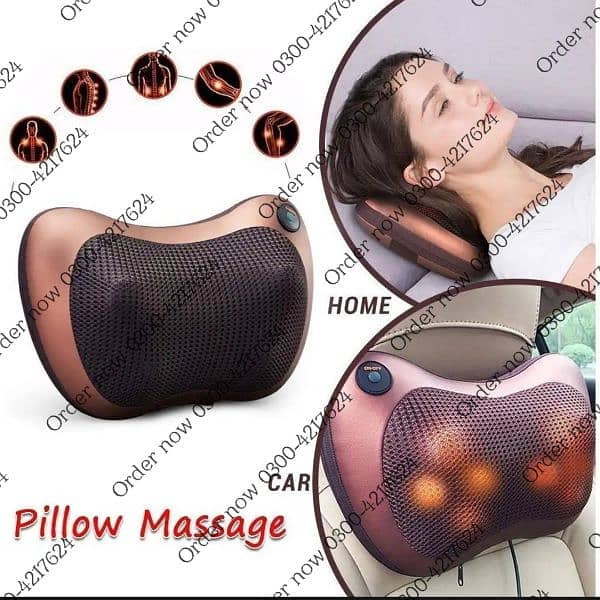 Electric Car Neck Massager Machine with Heating Function | Back 0