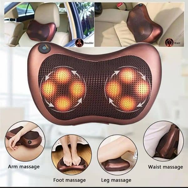 Electric Car Neck Massager Machine with Heating Function | Back 9