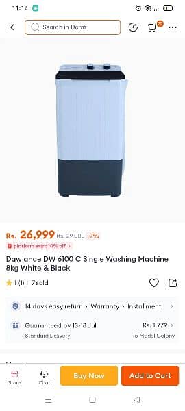 dawlance washing machine 2