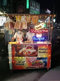 food cart || shawarma and burger