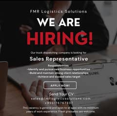 sales agent required for usa trucking company