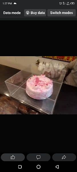 Cake boxes Acrylic transparent washable hard sheet 14