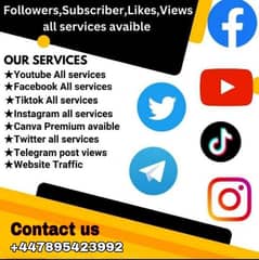 All Social Media Services Available