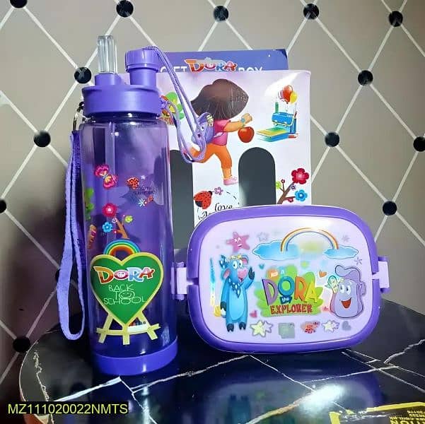2 in 1 kids lunch box and water  bottle 0