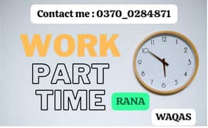part time office work and online work male and female required online