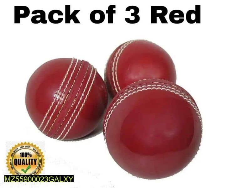 Pack up 3 cricket Rubber Soft Practice Balls 0