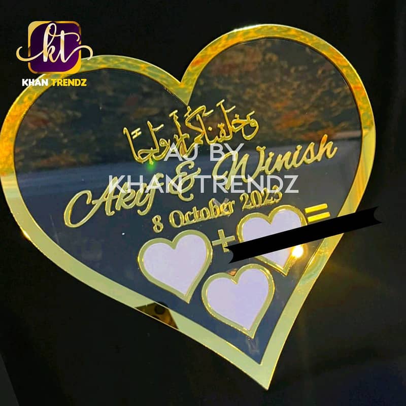 :SK Customize;Very Trending *!. Customized Nikkah Thumb Board. !* 1